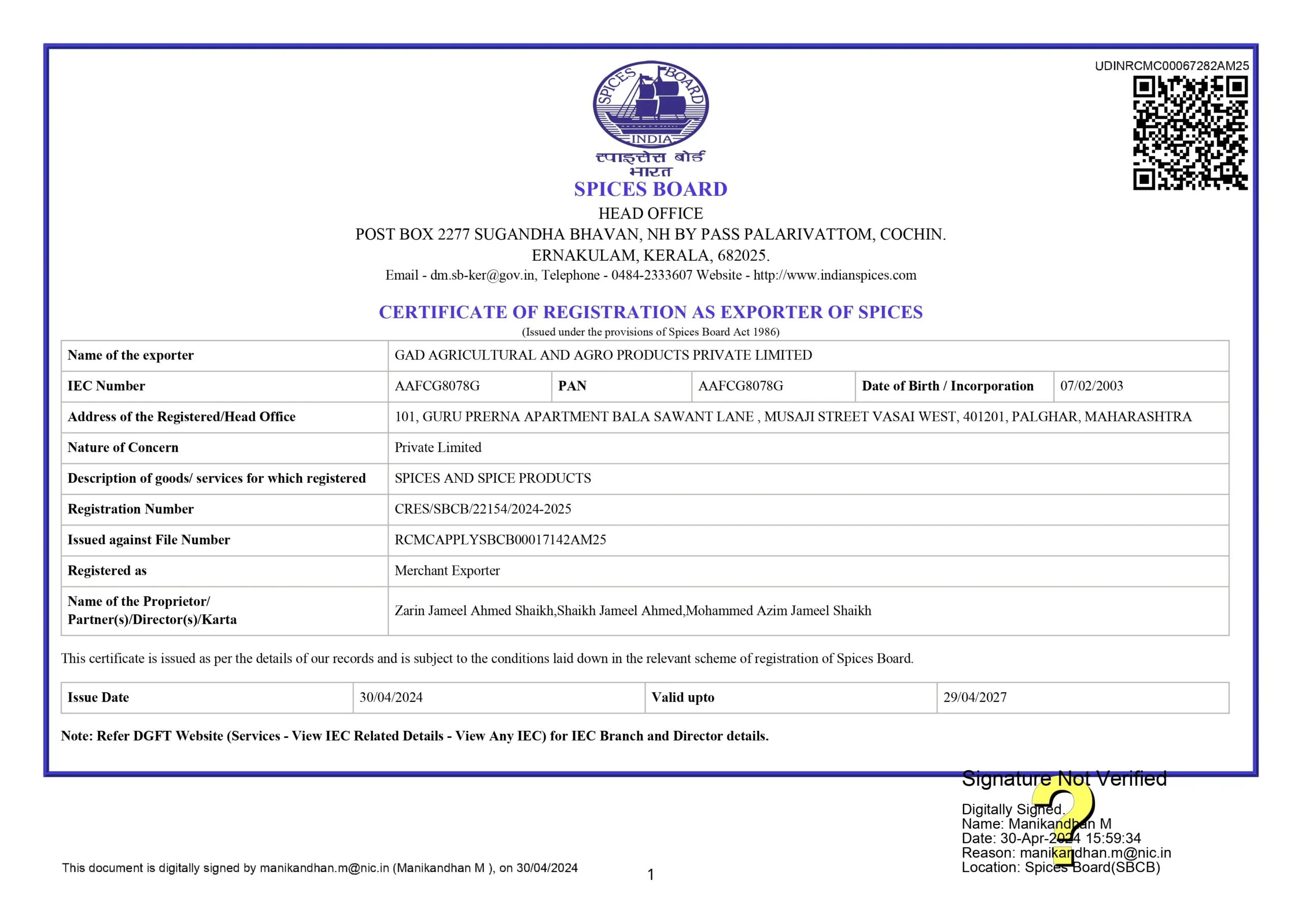 spices board licence spices board licence